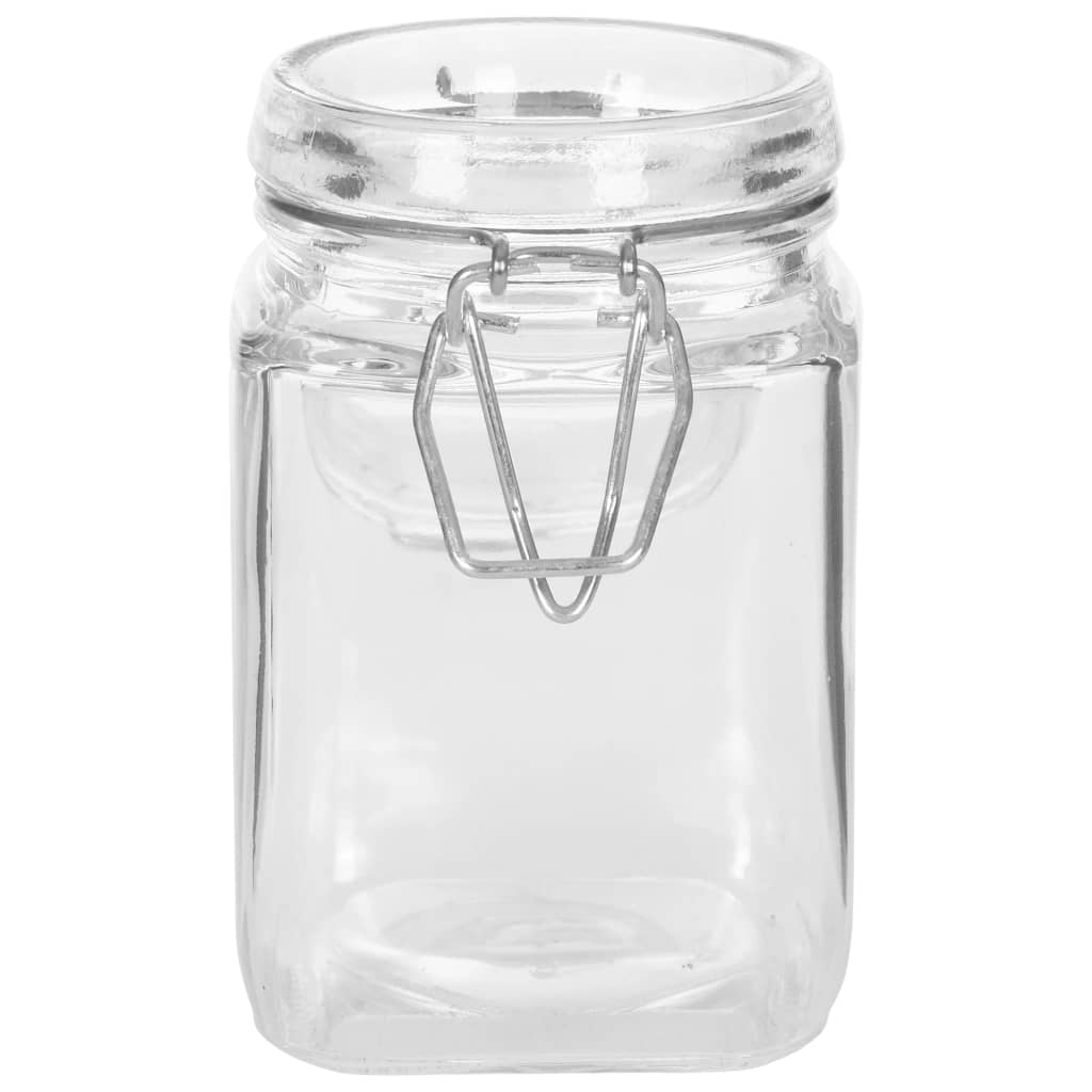 vidaXL Frascos de vidro para compotas com fechos 12 pcs 260 ml