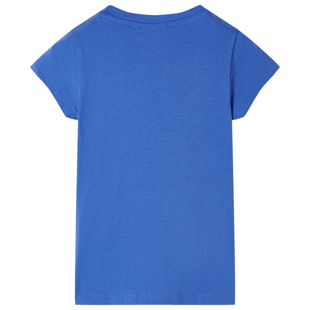 T-shirt para criança azul-cobalto 116