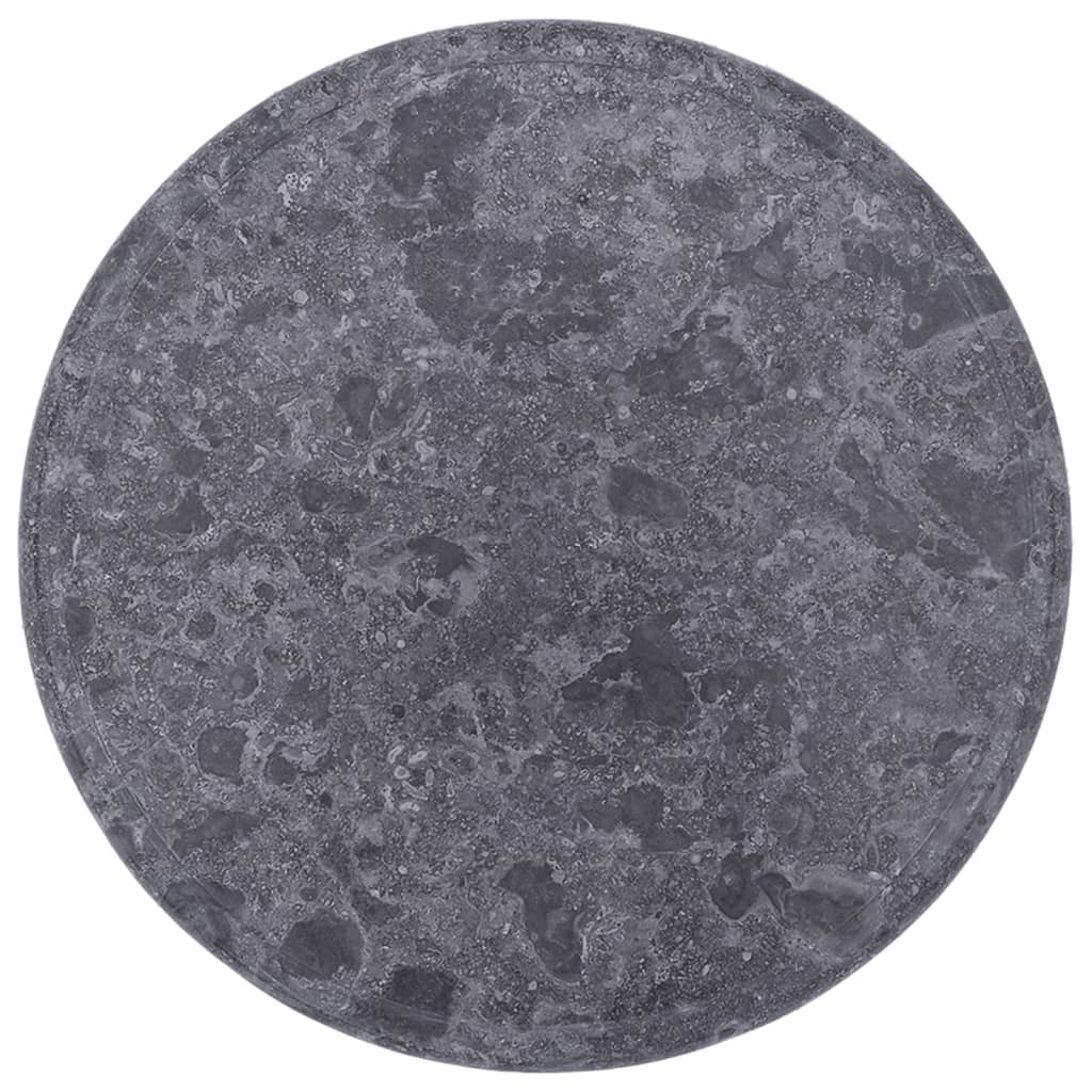 vidaXL Tampo de mesa Ø40x2,5 cm mármore cinzento