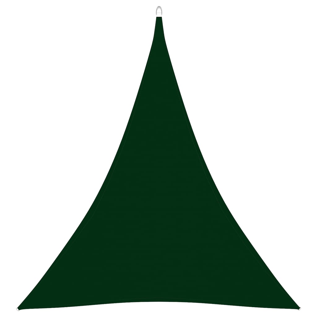 vidaXL Para-sol vela tecido oxford triangular 5x6x6 m verde-escuro