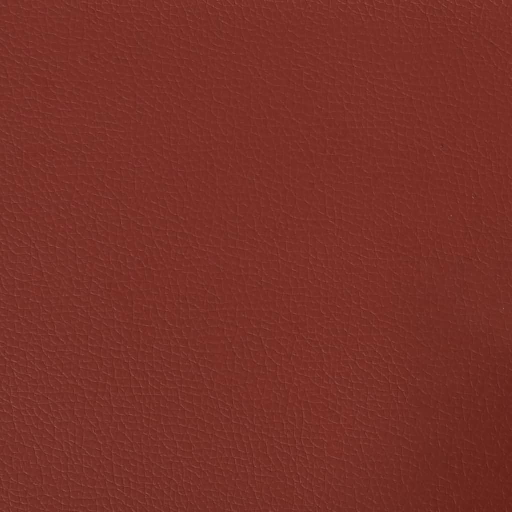 vidaXL Banco 70x35x41 cm couro artificial vermelho tinto