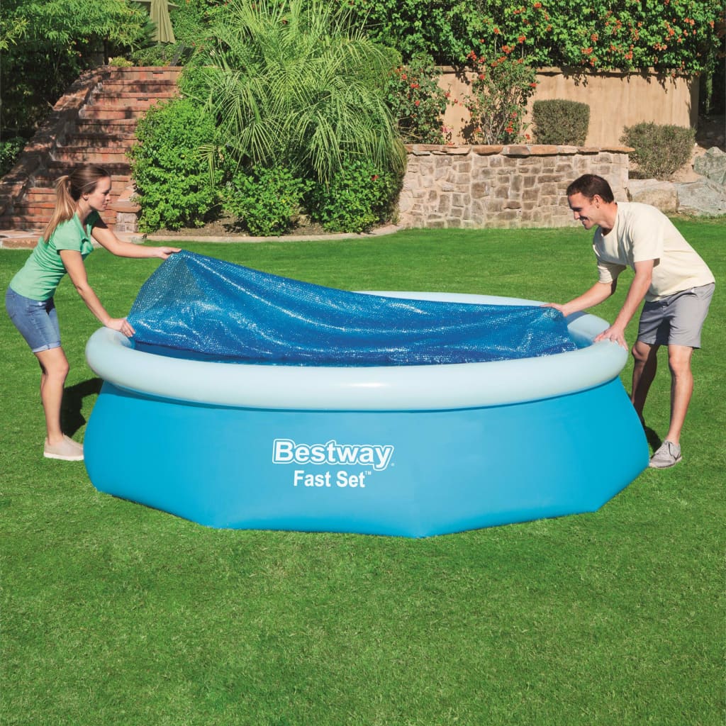 Bestway Cobertura de piscina solar Flowclear 305 cm