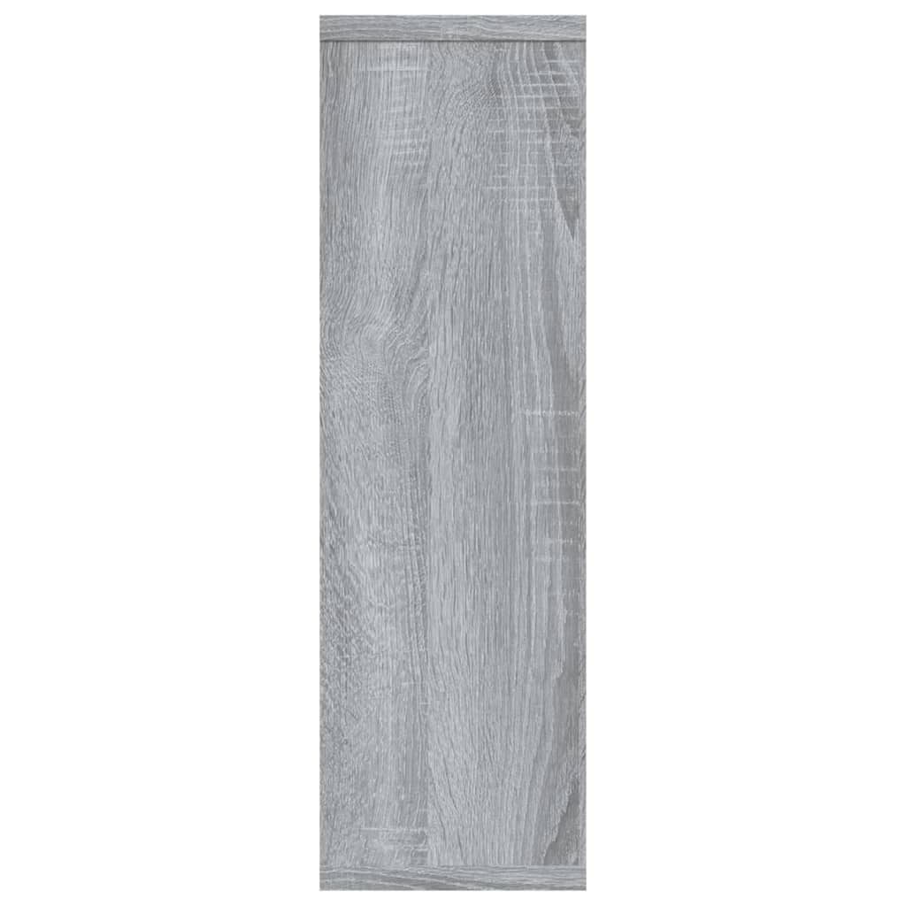 vidaXL Estante 85x16x52,5 cm derivados de madeira cinzento sonoma