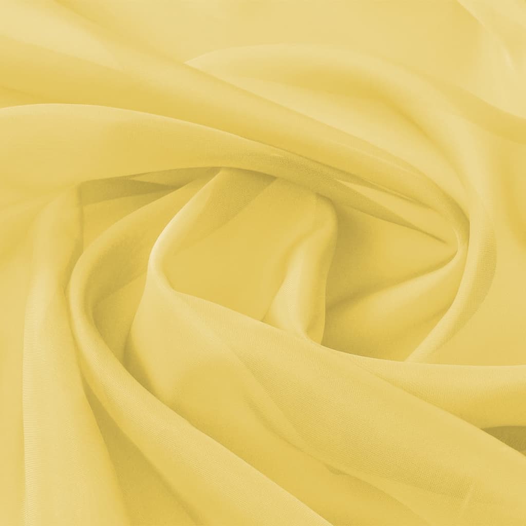 vidaXL Tecido voile 1,45 x 20 m amarelo