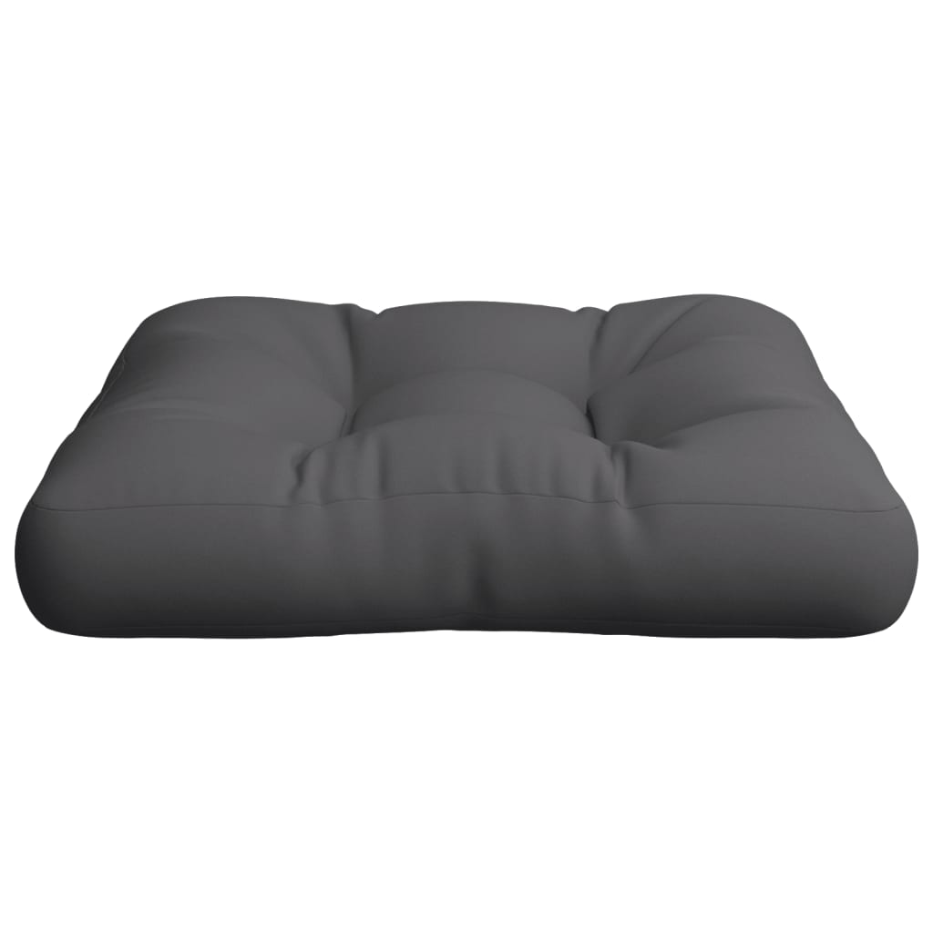 vidaXL Almofadão para sofá de paletes 60x60x12 cm tecido cinza