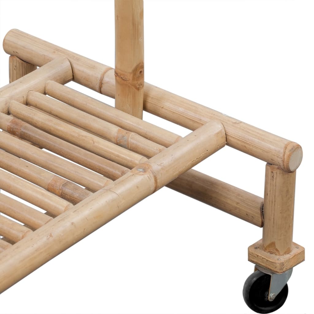 Cabide de pé de bambu