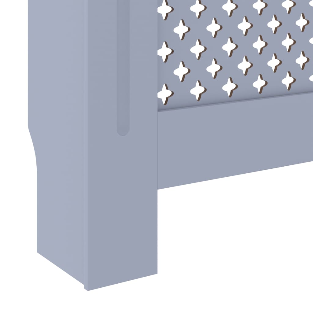 vidaXL Cobertura de radiador MDF 78 cm cinzento