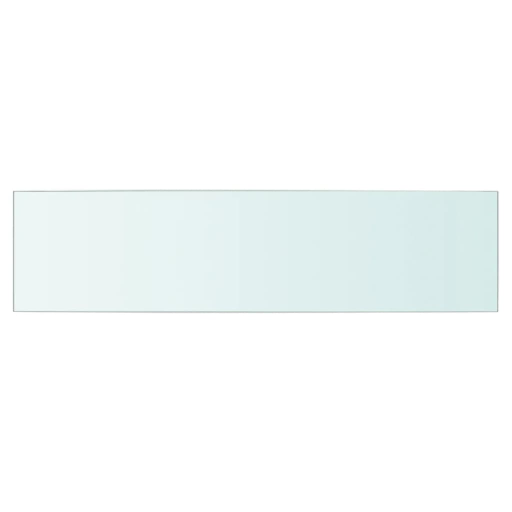 vidaXL Prateleira de vidro 60x15 cm transparente