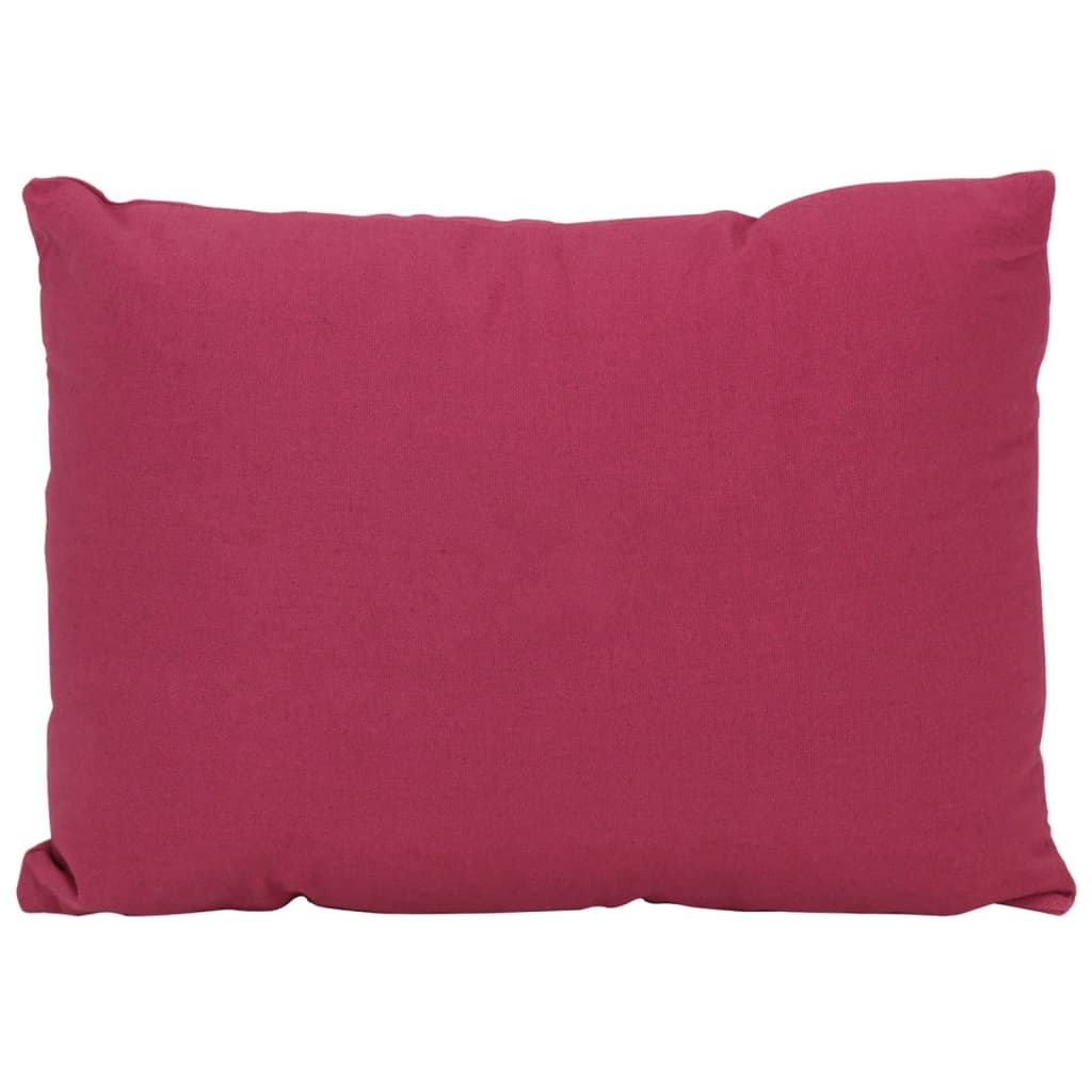 vidaXL 7 pcs conjunto de almofadas decorativas tecido rosa