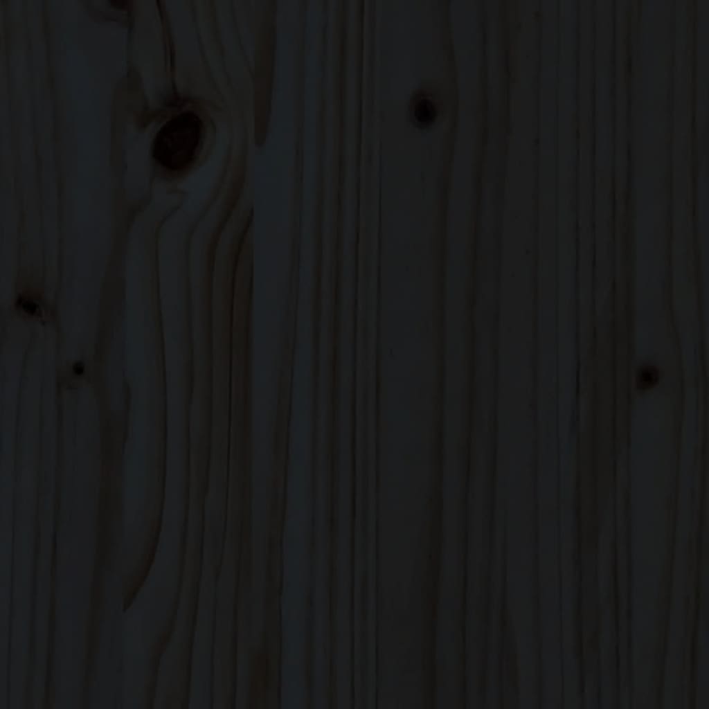 vidaXL Banco de jardim 110x38x45 cm madeira de pinho maciça preto
