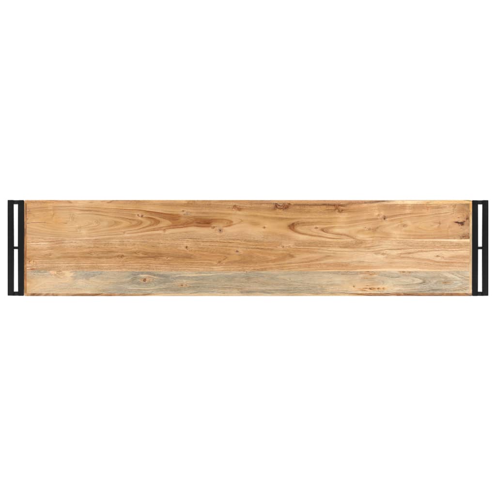 vidaXL Mesa consola 150x30x75 cm madeira de acácia maciça