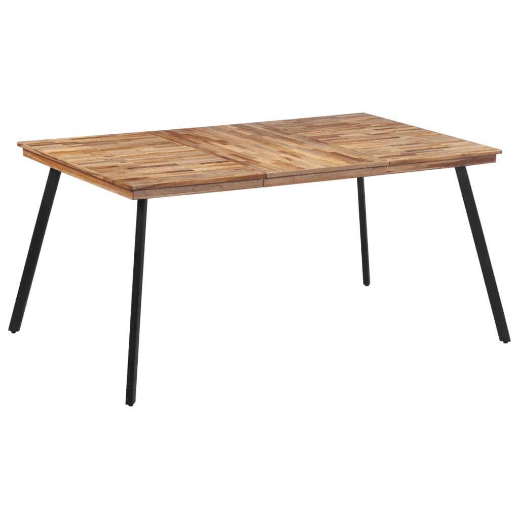 vidaXL Mesa de jantar 169x98,5x76 cm madeira de teca maciça