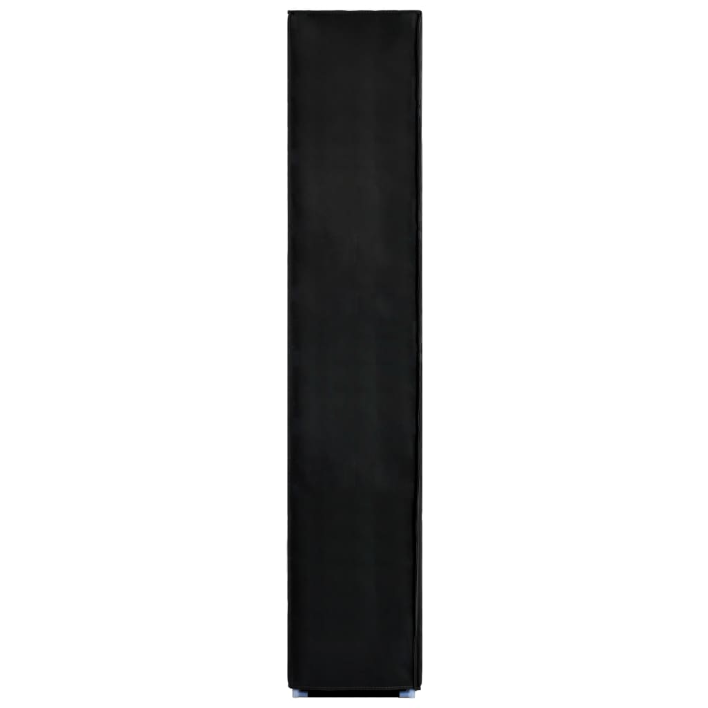 vidaXL Sapateira 60x30x166 cm tecido preto