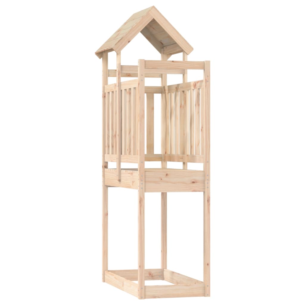 vidaXL Torre de brincar 52,5x110,5x214 cm madeira de pinho maciça
