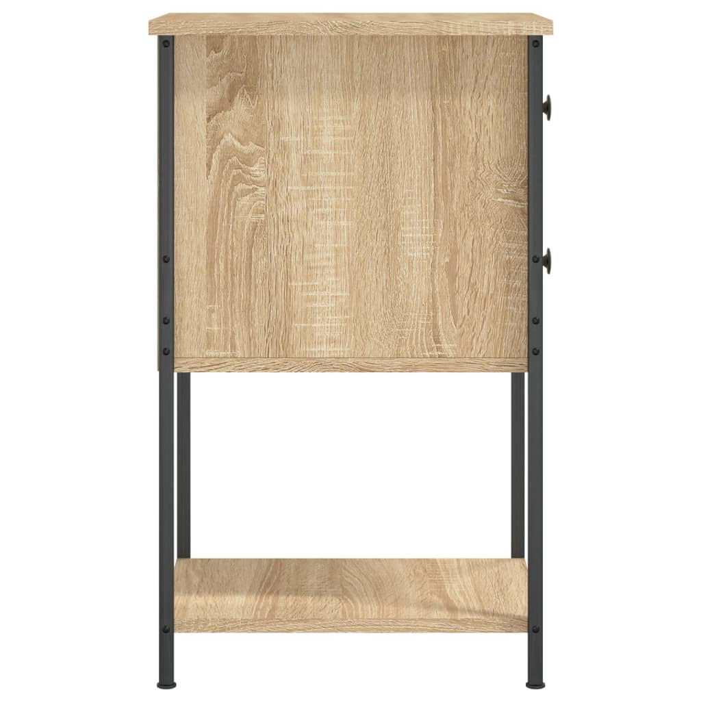 vidaXL Mesa de cabeceira 32x42x70 cm derivados madeira carvalho sonoma
