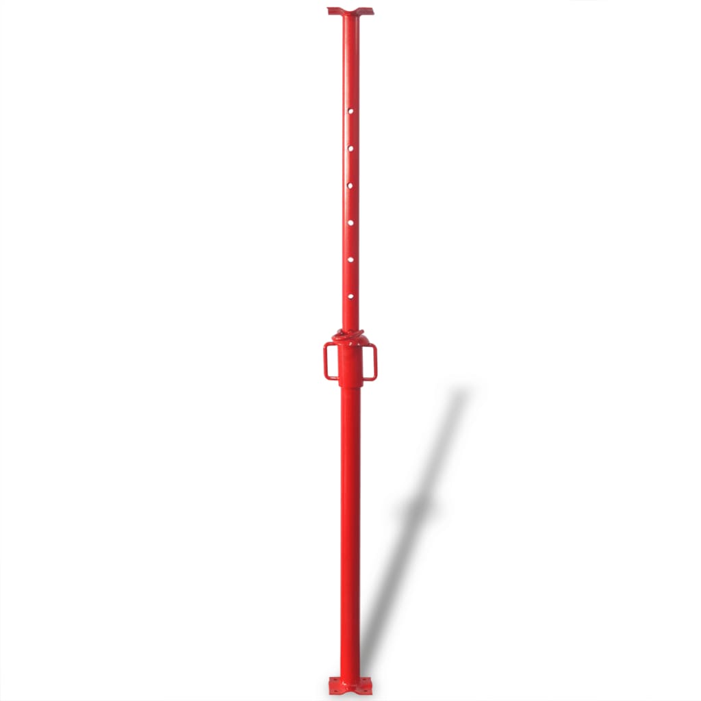 vidaXL Suporte telescópico, 180 cm, vermelho