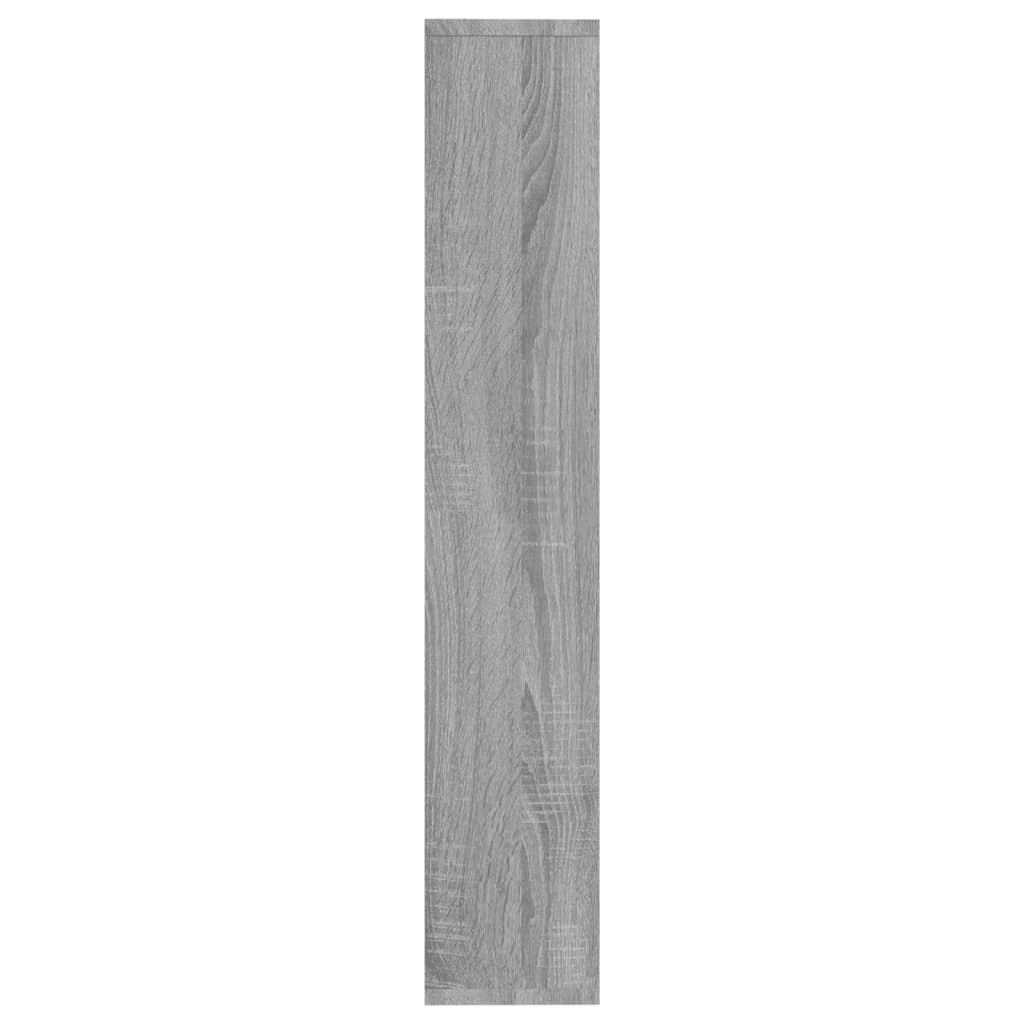 vidaXL Estante 36x16x90 cm derivados de madeira cinzento sonoma