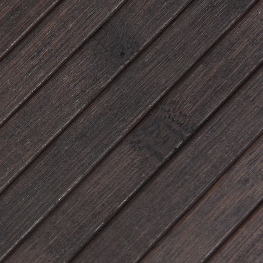 vidaXL Tapete retangular 60x300 cm bambu castanho-escuro