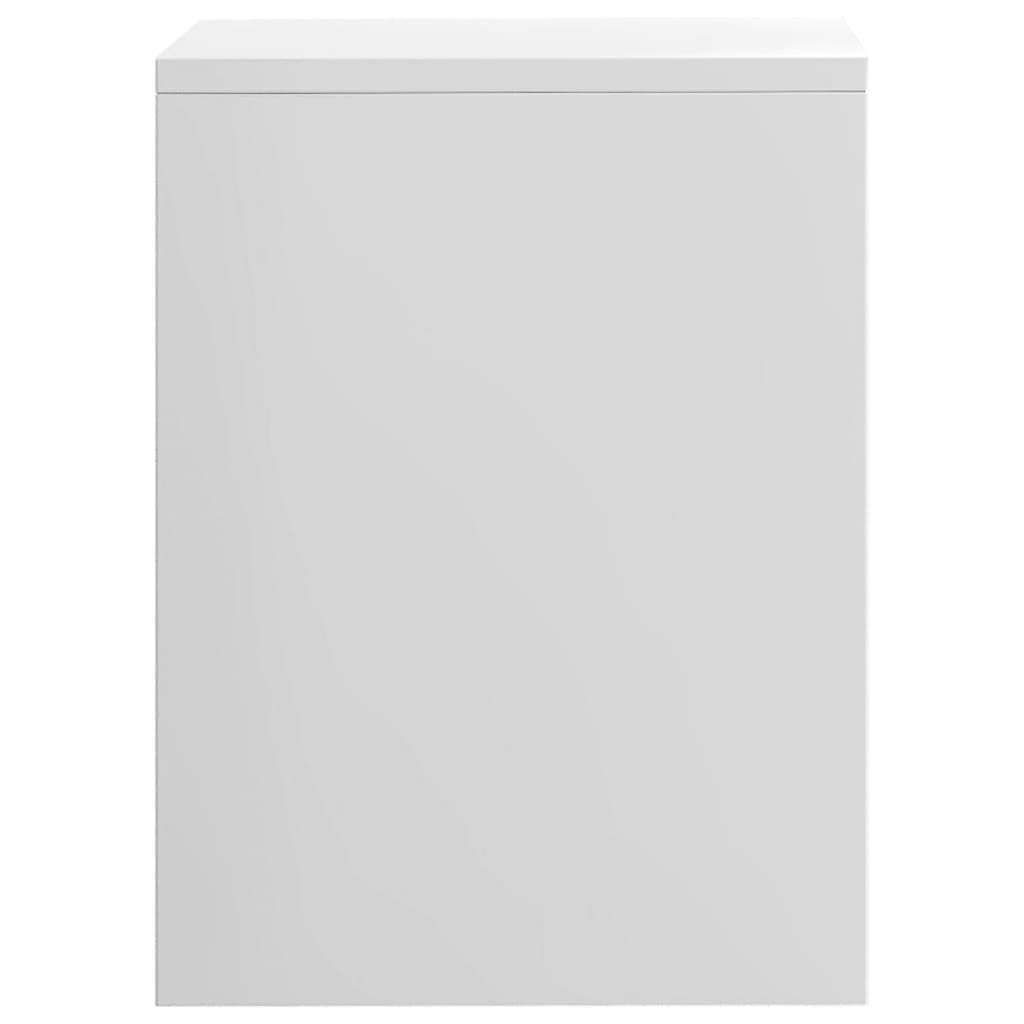 vidaXL Mesas-de-cabeceira 2 pcs 40x30x40cm aglomerado branco brilhante