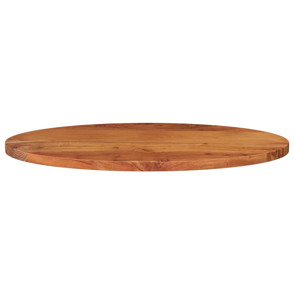 vidaXL Tampo de mesa oval 120x60x2,5 cm madeira de acácia maciça