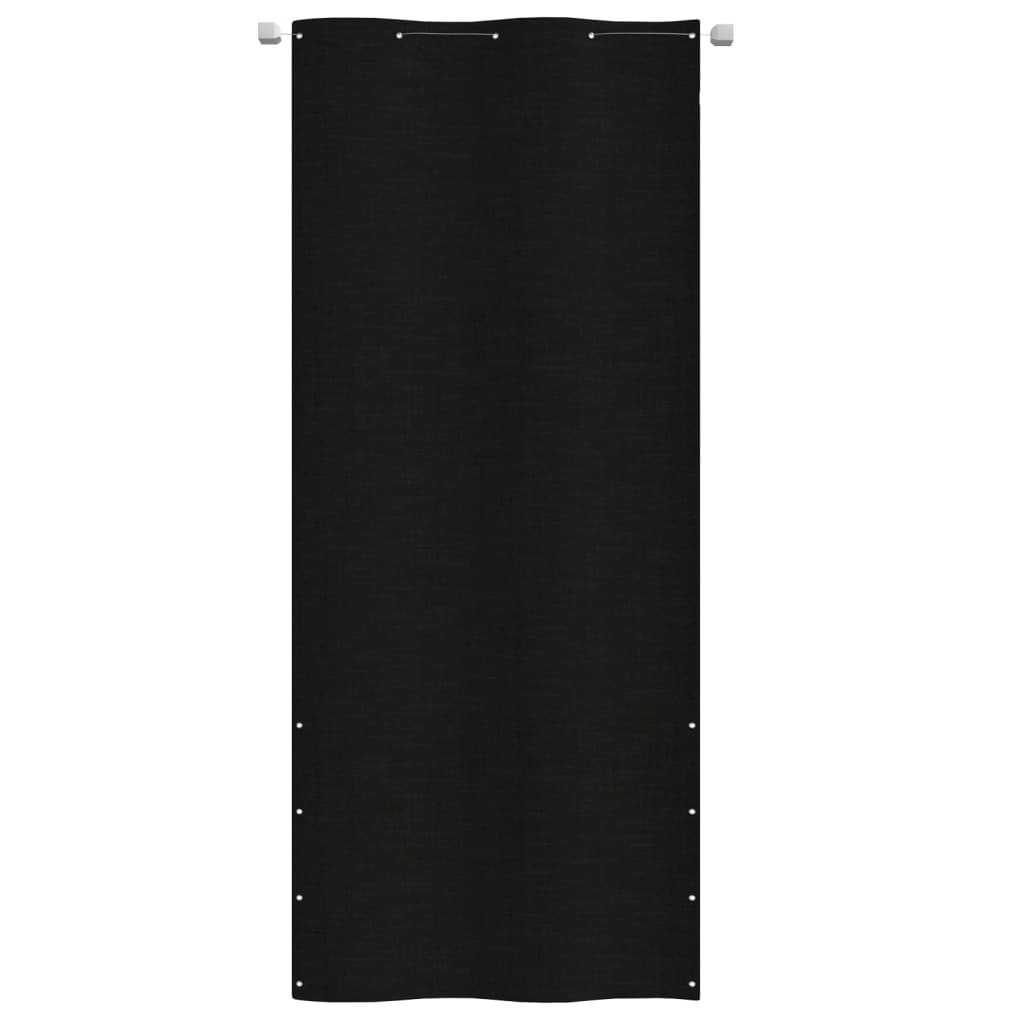 vidaXL Tela de varanda 100x240 cm tecido oxford preto