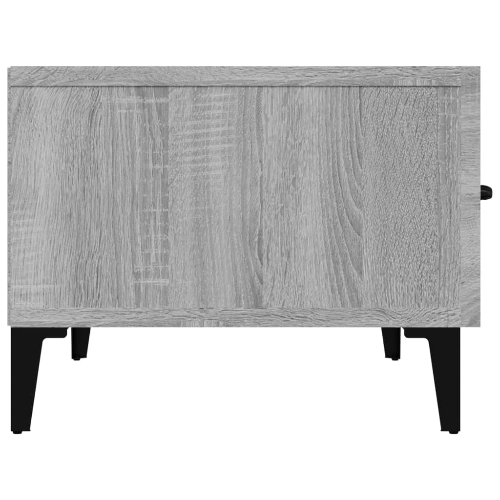 vidaXL Móvel de TV 150x34,5x30 cm derivados de madeira cinzento sonoma