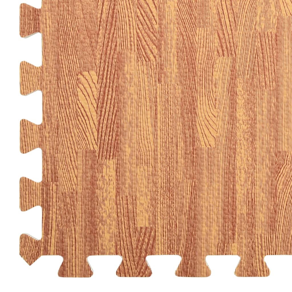 vidaXL Tapetes de chão 6 pcs 2,16 ㎡ espuma de EVA grãos madeira