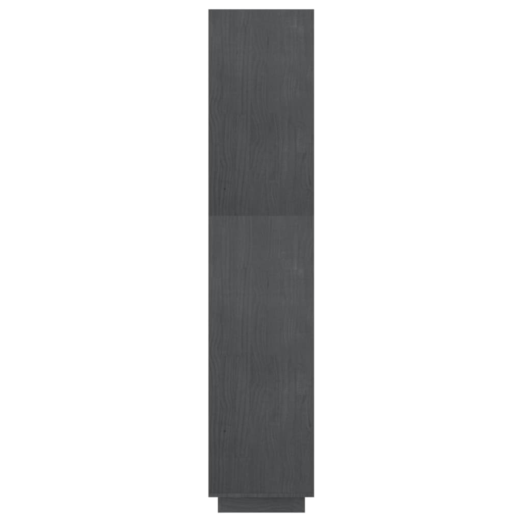 vidaXL Estante/divisória 60x35x167 cm pinho maciço cinzento