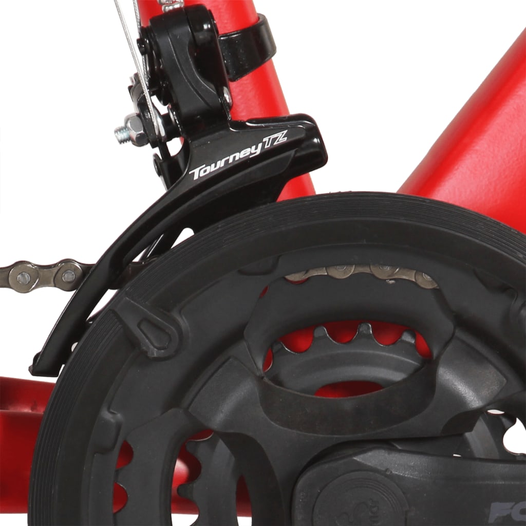 vidaXL Bicicleta de montanha 21 velocidades roda 29" 58 cm vermelho