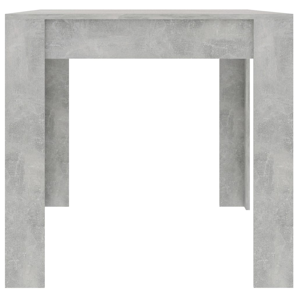 vidaXL Mesa de jantar 160x80x76 cm contraplacado cinzento cimento