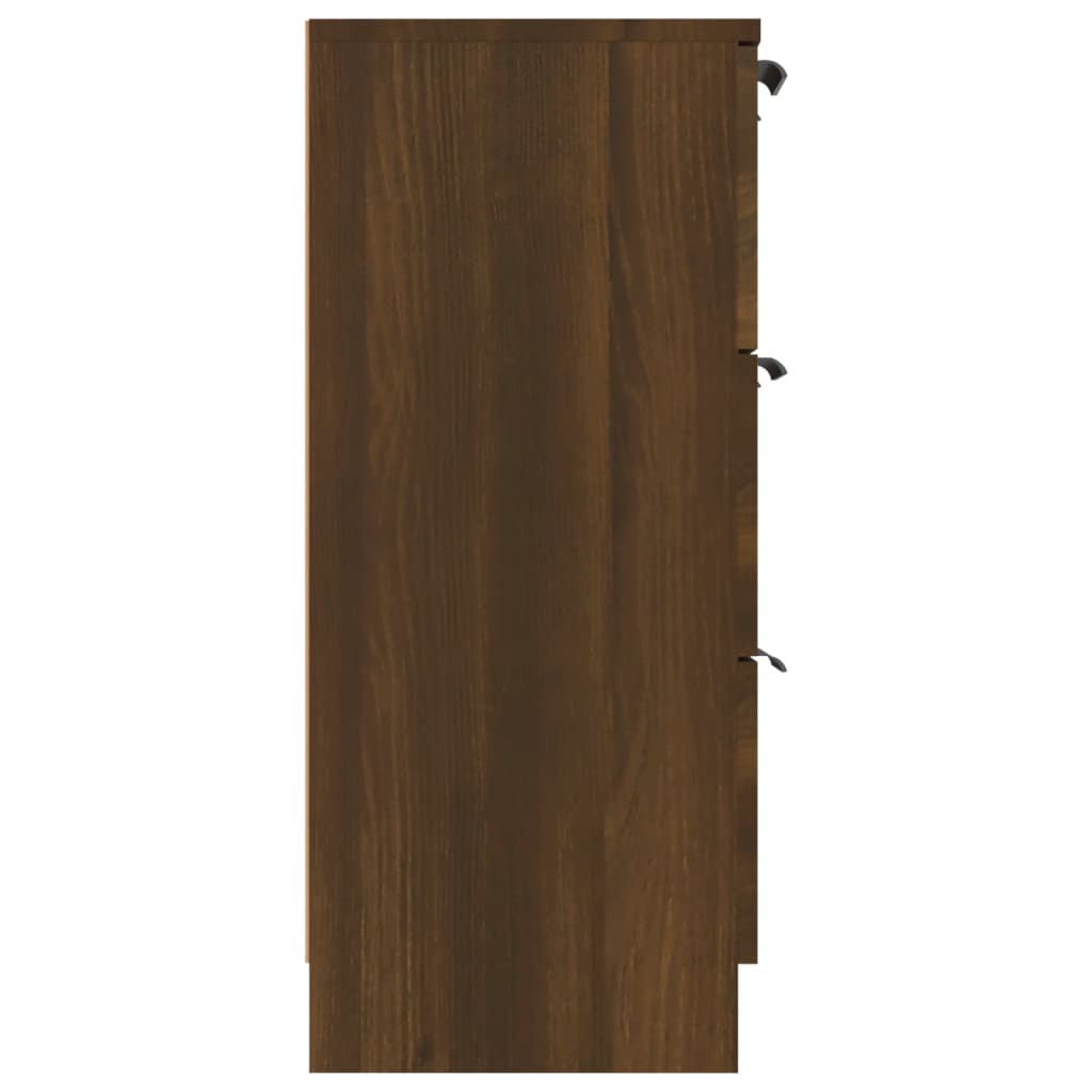 vidaXL Aparador 60x30x70 cm madeira processada carvalho castanho