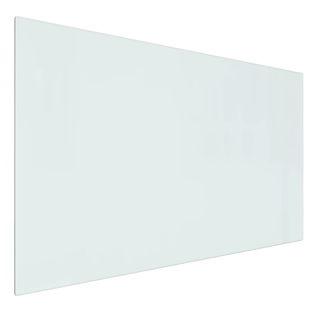 vidaXL Placa de vidro para lareira retangular 100x60 cm