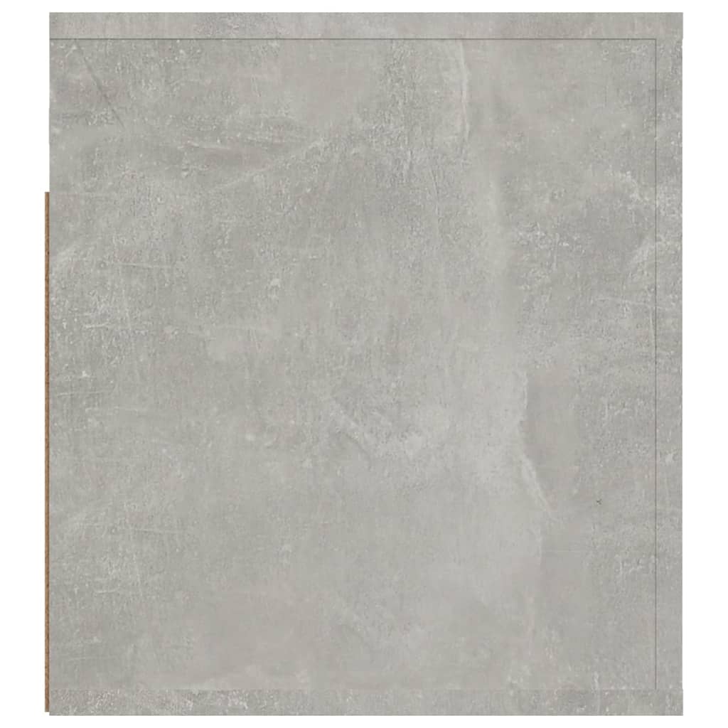 vidaXL Mesa de cabeceira de parede 50x36x40 cm cinzento cimento