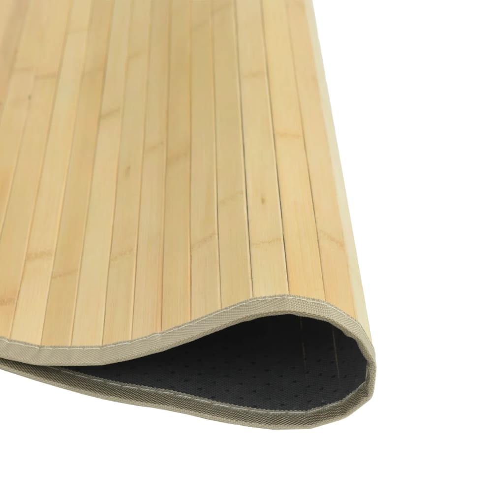 vidaXL Tapete redondo 100 cm bambu natural claro