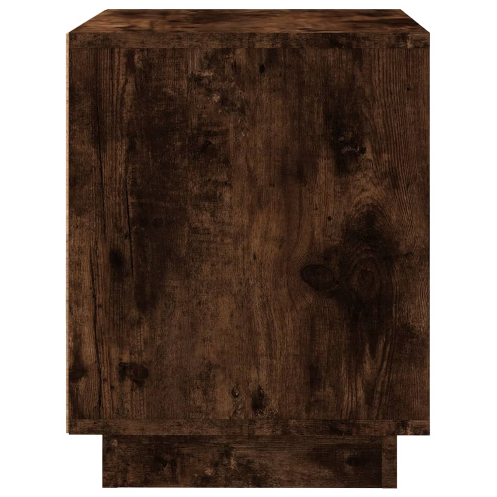 vidaXL Mesa cabeceira 44x35x45cm derivados de madeira carvalho fumado
