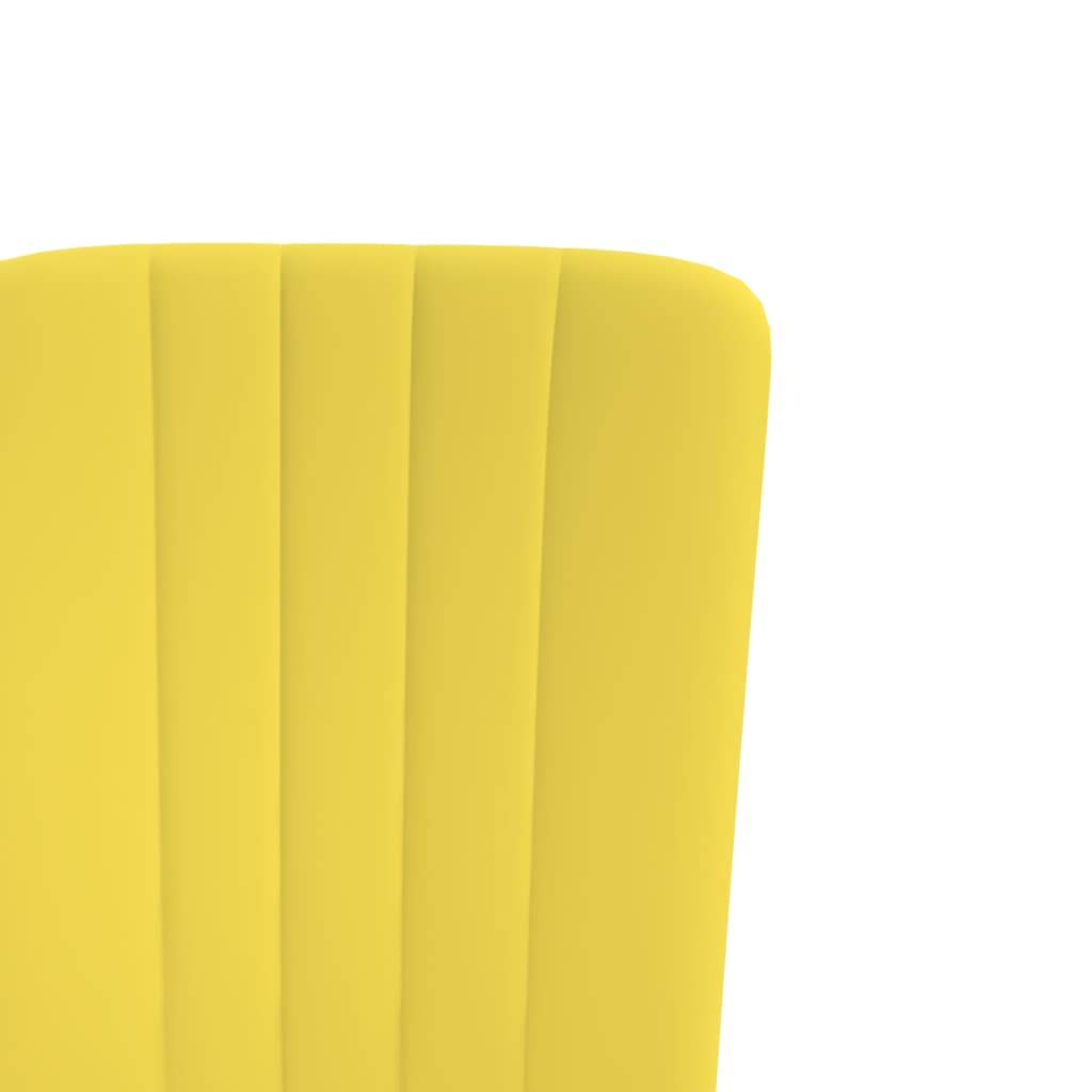 vidaXL Cadeiras de jantar 4 pcs veludo amarelo mostarda