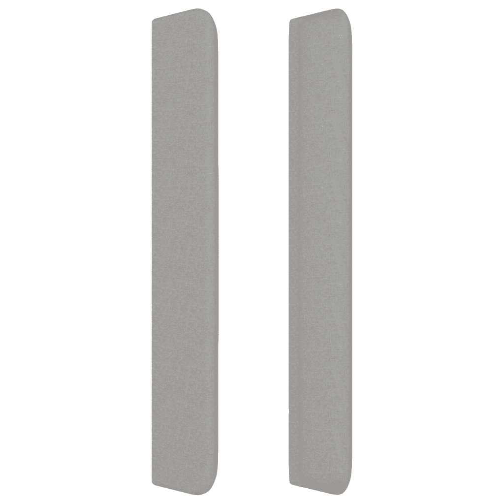 vidaXL Cama com molas/colchão 100x200 cm tecido cinzento-claro