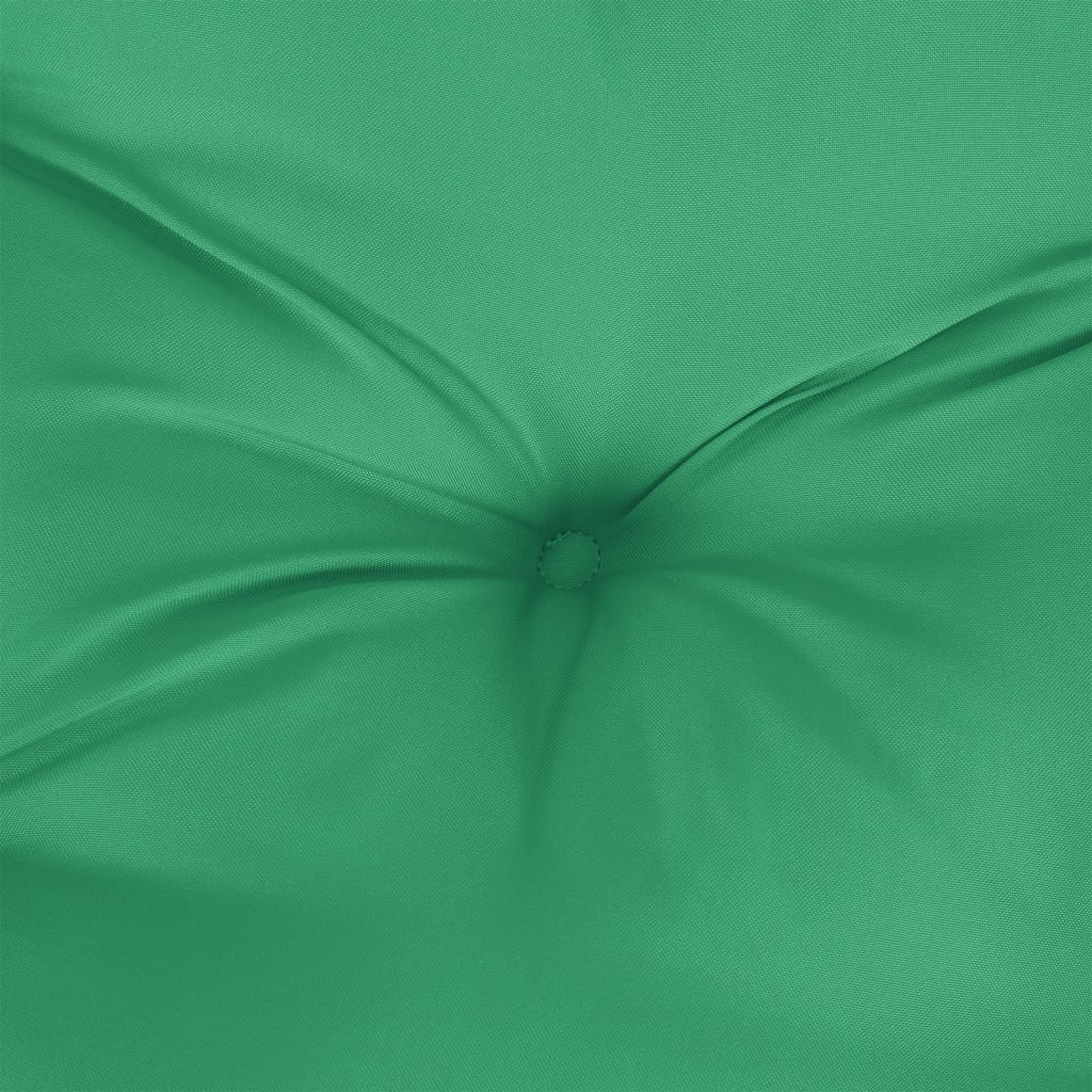 vidaXL Almofadão para sofá de paletes 70x40x12 cm tecido verde