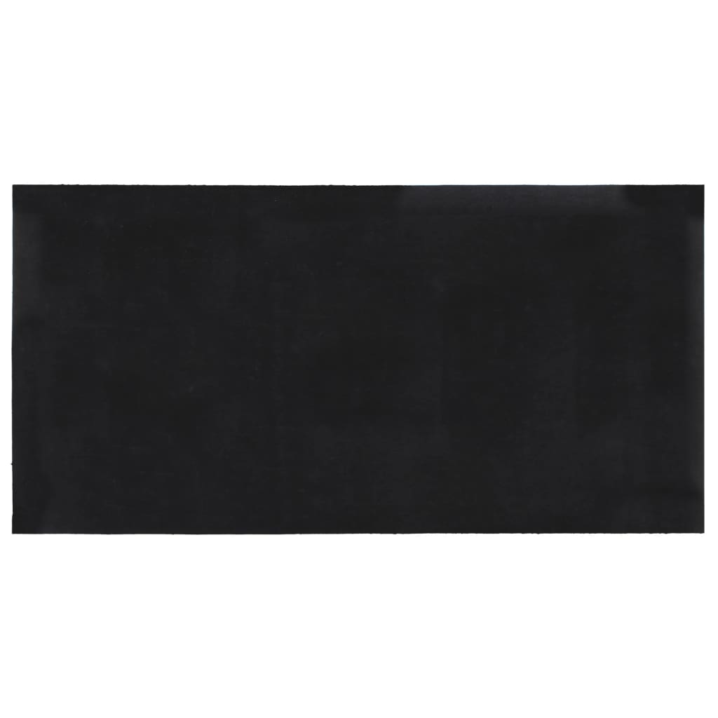 vidaXL Tapete de porta 100x200 cm fibra de coco tufada cinzento escuro