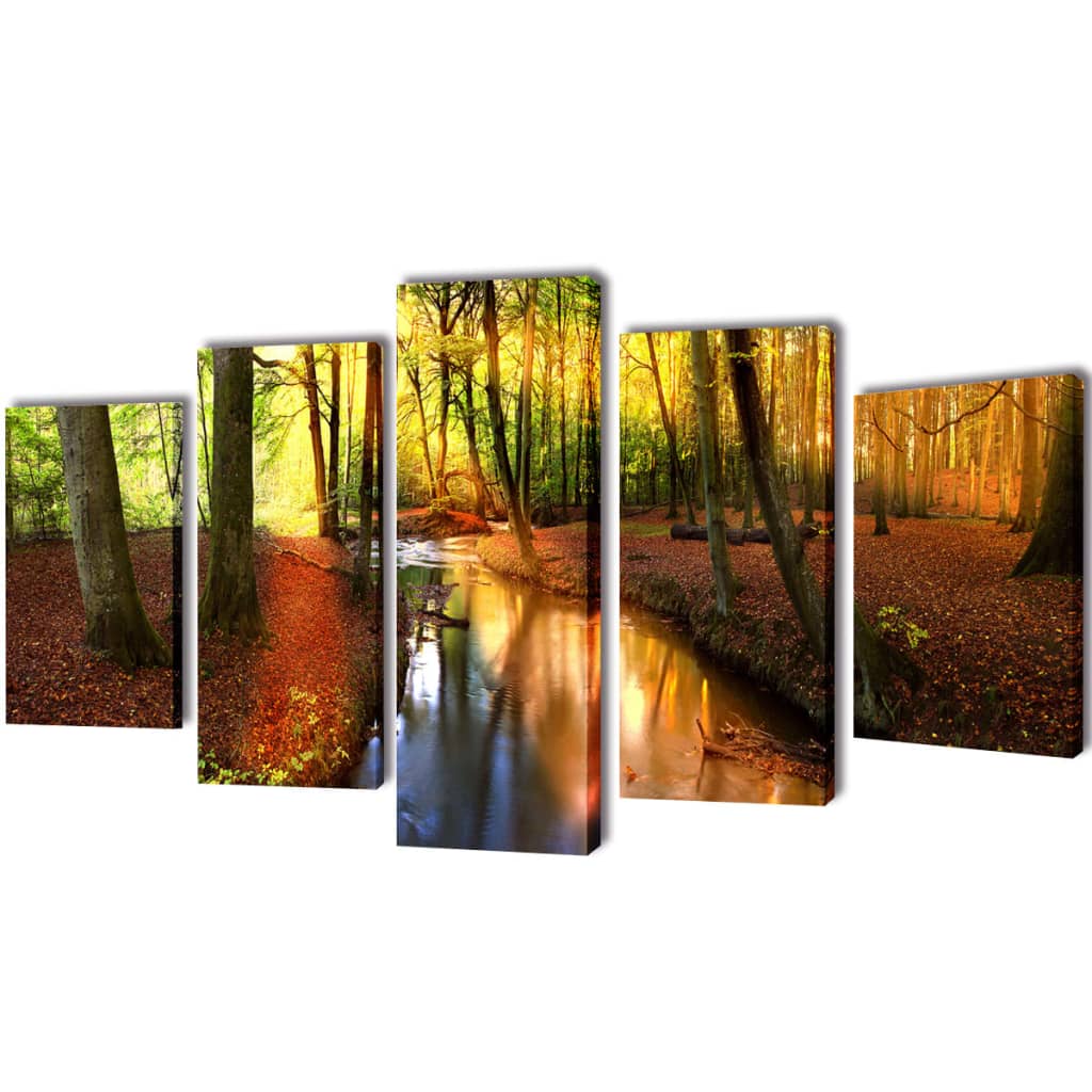 Políptico impressão floresta 200 x 100 cm