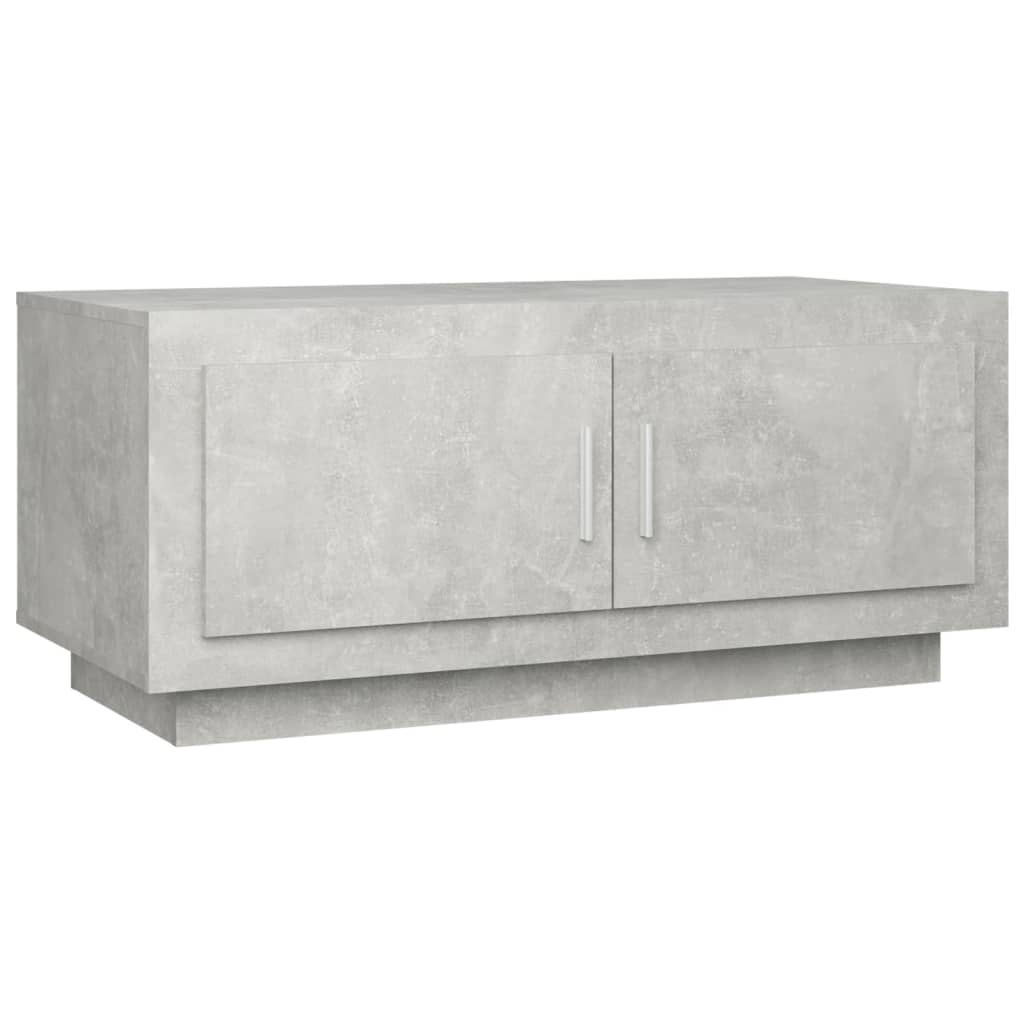 vidaXL Mesa de centro 102x50x45 cm madeira processada cinza cimento