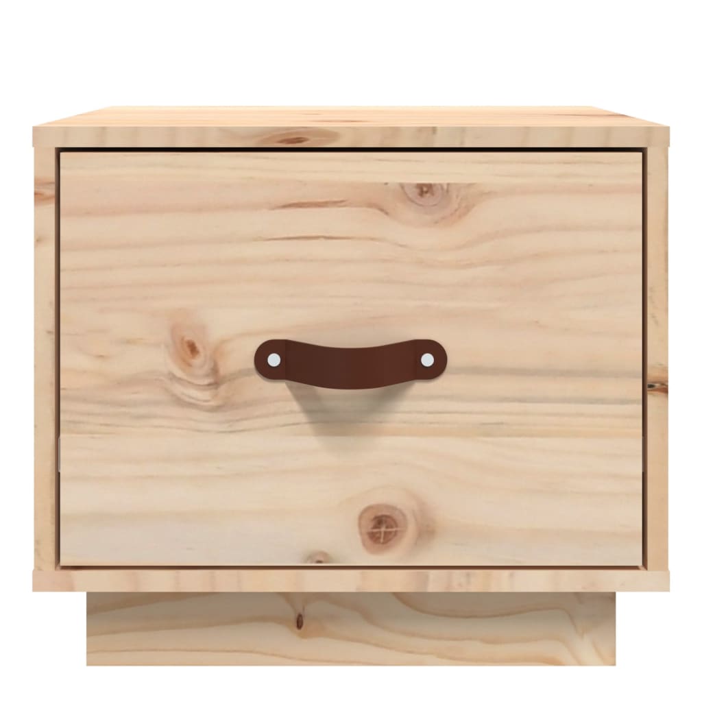 vidaXL Mesa de cabeceira 40x34x35 cm madeira de pinho maciça