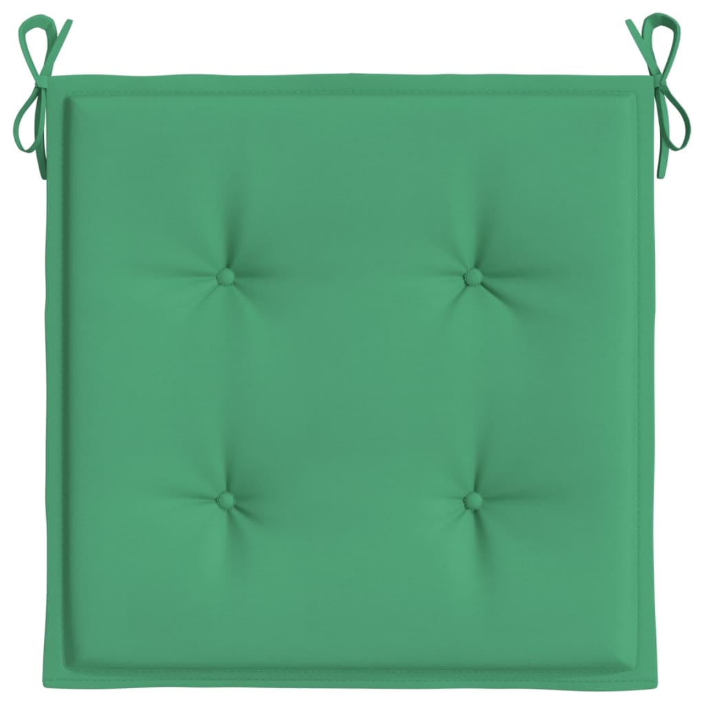 vidaXL Almofadões p/ cadeiras de jardim 4 pcs tecido oxford verde