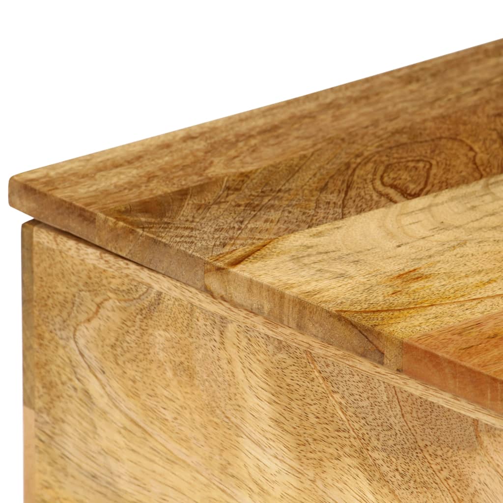 vidaXL Mesa de centro madeira de mangueira maciça 110x55x35 cm