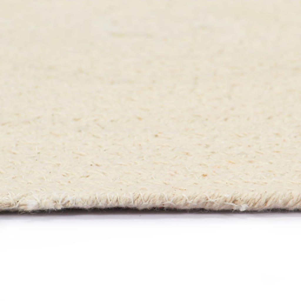 vidaXL Individuais de mesa 4 pcs em algodão liso 38 cm redondo natural