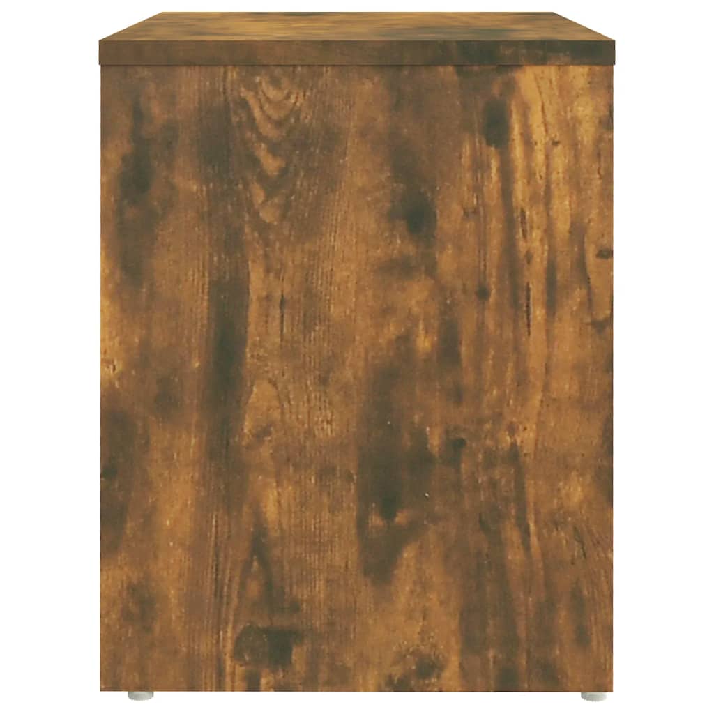 vidaXL Mesa cabeceira 40x30x40 cm madeira processada carvalho fumado