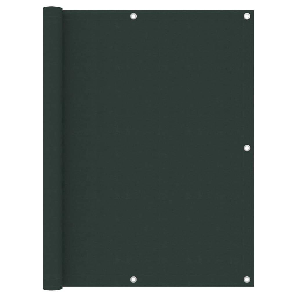 vidaXL Tela de varanda 120x600 cm tecido Oxford verde-escuro