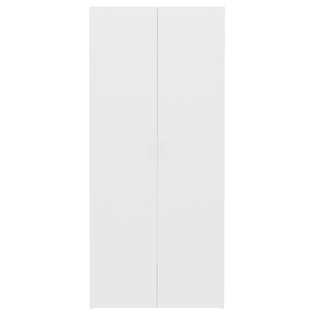 vidaXL Armário para sapatos 80x35,5x180 cm aglomerado branco