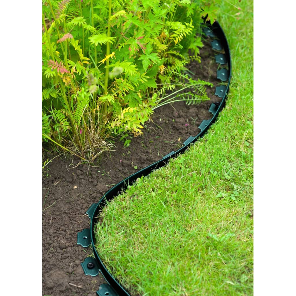 Nature Limitador de bordas para jardim 5 cm x 10 m verde