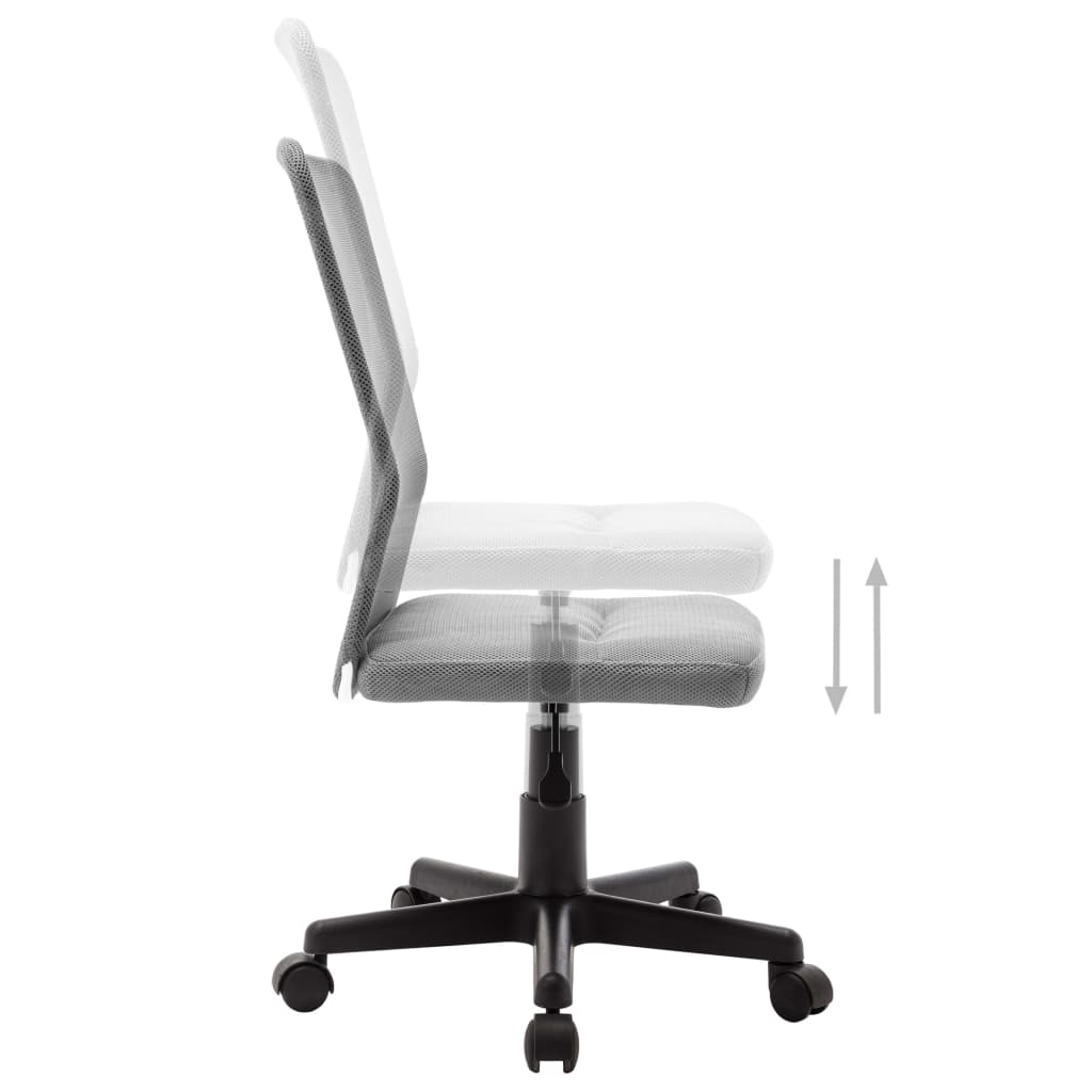 vidaXL Cadeira de escritório 44x52x100 cm tecido de malha cinzento